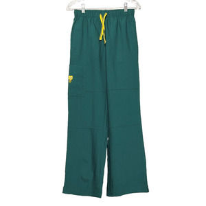 Spread Good Cheer Emerald Green Scrub Pants with Pockets and Elastic Waist, XS